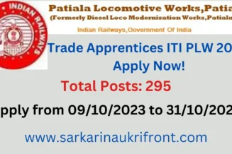 Trade Apprentices PLW 2023, Apply Now!