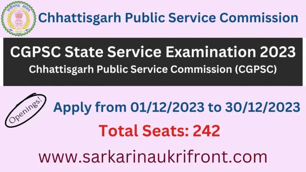 CGPSC State Service Examination 2023