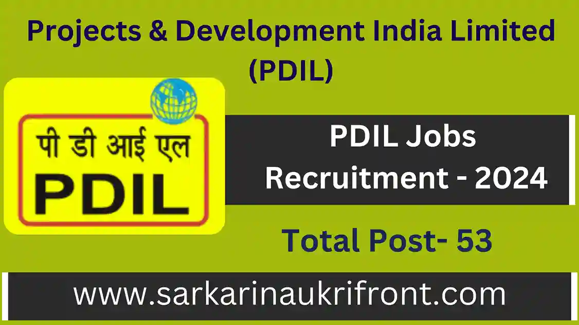 PDIL Jobs Recruitment 2024