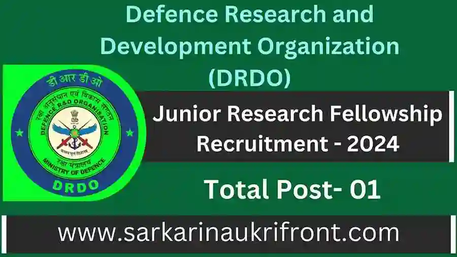 DRDO JRF Recruitment 2024