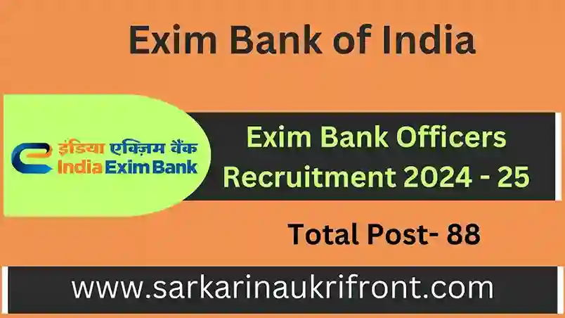 Exim Bank Officers Recruitment 2024 25