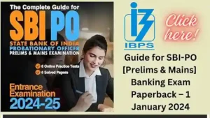 SBI PO Probationary Officer Job 2024 25