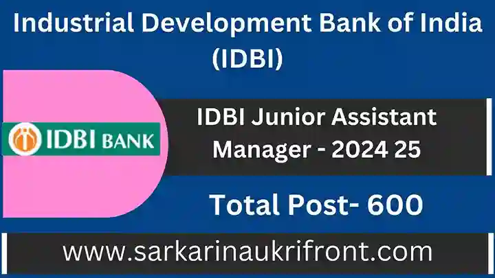 IDBI Jr Assistant Manager 2024 25