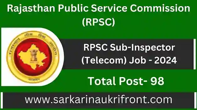 RPSC Sub Inspector Telecom Job 2024