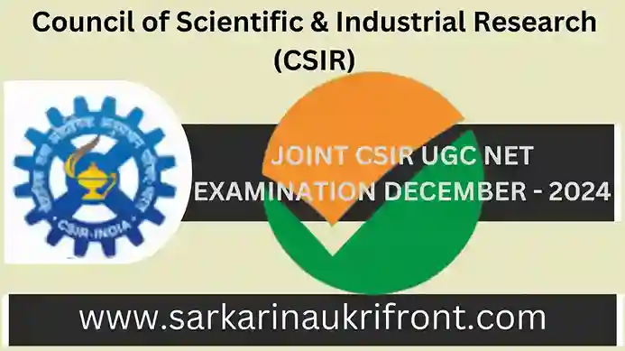 JOINT CSIR UGC NET EXAMINATION DECEMBER 2024