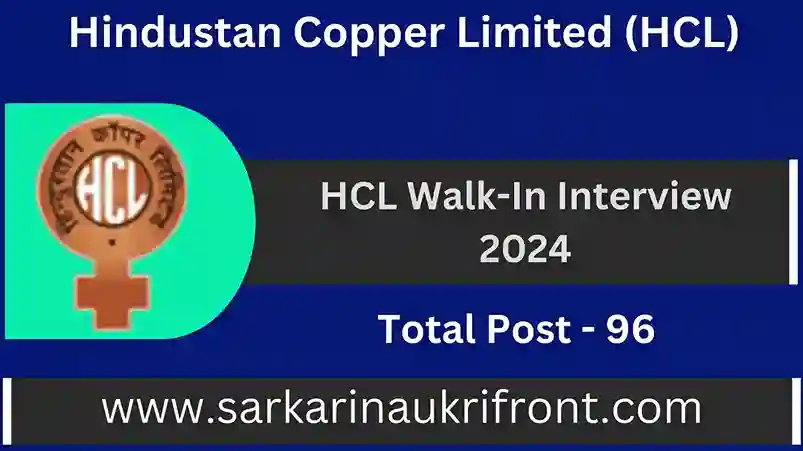 HCL Walk-In Interview 2024