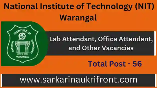 NIT Warangal Recruitment 2024