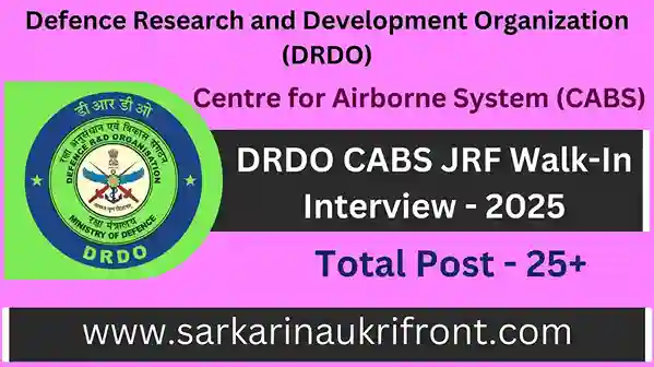 DRDO CABS JRF Walk In Interview 2025 Result