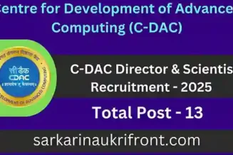 C DAC Director and Scientist Job 2025