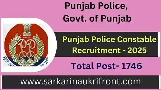 Punjab Police Constable Recruitment 2025