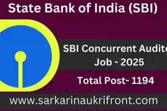 SBI Concurrent Auditor Job 2025
