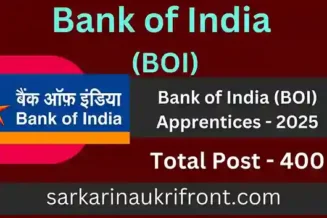 Bank of India BOI Apprentices 2025
