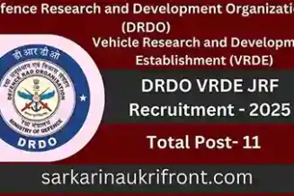 DRDO VRDE JRF Recruitment 2025