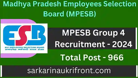 MPESB Group 4 Recruitment 2024