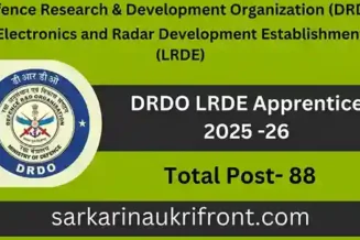 DRDO LRDE Apprentice 2025 26