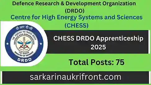 CHESS DRDO Apprenticeship 2025