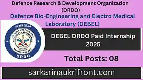 DEBEL DRDO Paid Internship 2025