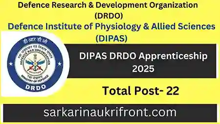 DIPAS DRDO Apprenticeship 2025