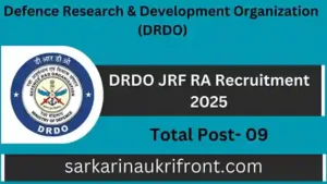DRDO JRF RA Recruitment