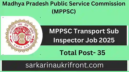 MPPSC Transport Sub Inspector Job 2025