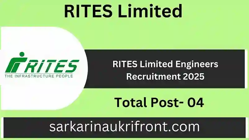 RITES Limited Engineers Recruitment 2025