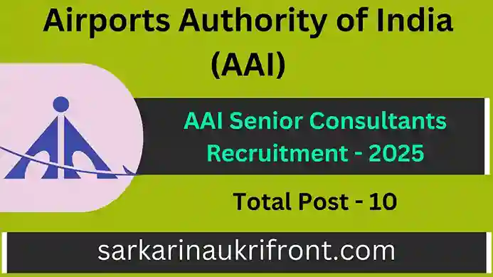 AAI Senior Consultants Recruitment 2025