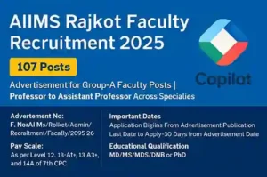 AIIMS Rajkot Faculty Recruitment 2025