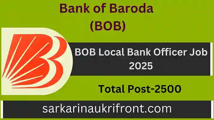 BOB Local Bank Officer Job 2025