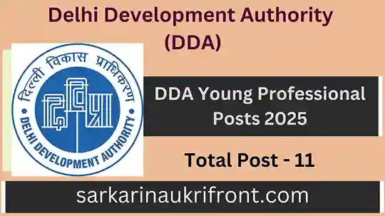 DDA Young Professional Posts 2025
