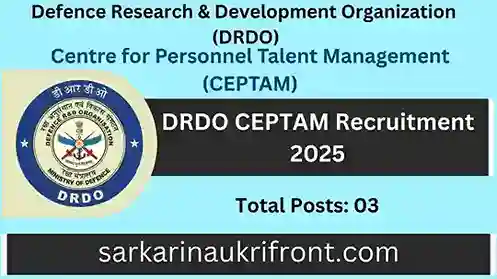 DRDO CEPTAM Recruitment 2025