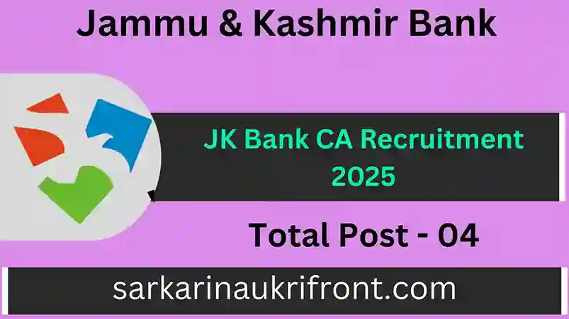 JK Bank CA Recruitment 2025