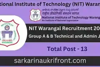 NIT Warangal Recruitment 2025