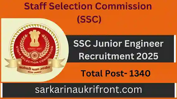 SSC Junior Engineer Recruitment 2025