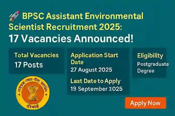 BPSC Asst Environmental Scientist Job 2025