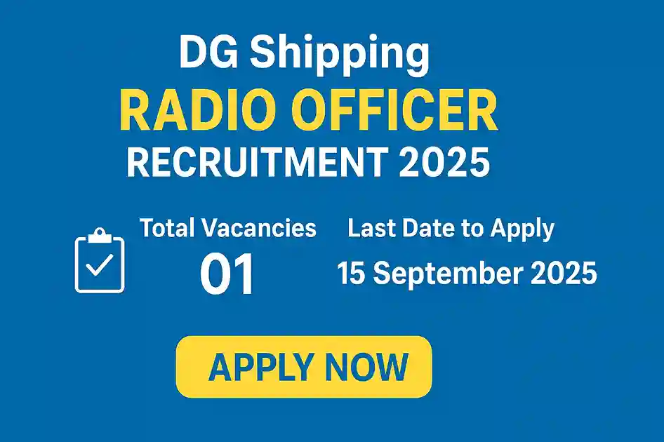 DG Shipping Radio Officer Hiring 2025