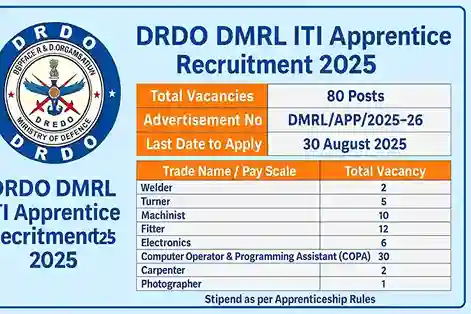 DRDO DMRL Recruitment 2025