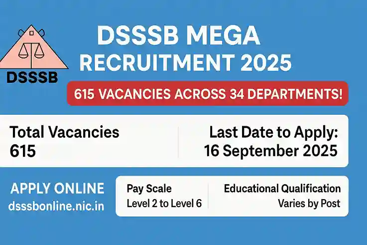 DSSSB Mega Recruitment 2025