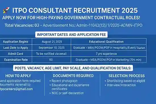 ITPO Consultant Recruitment 2025