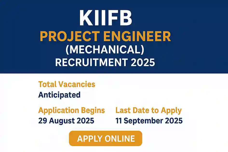 KIIFB Project Engineer Mechanical Job 2025