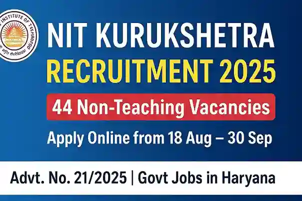 NIT Kurukshetra Recruitment 2025