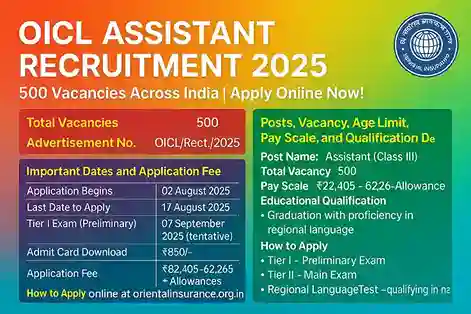 OICL Assistant Recruitment 2025