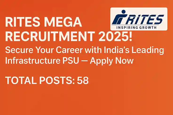 RITES Mega Recruitment 2025