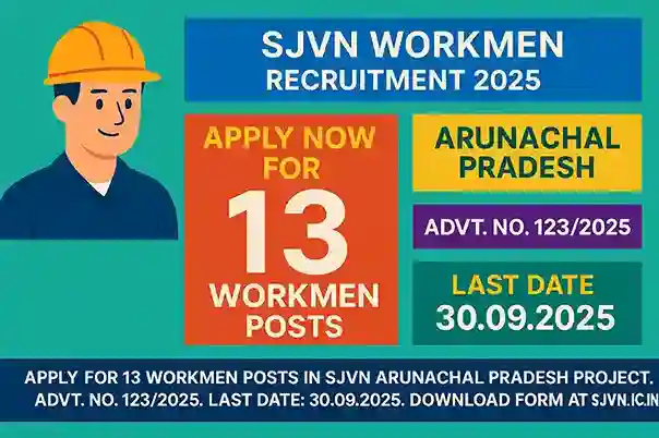 SJVN Workmen Recruitment 2025
