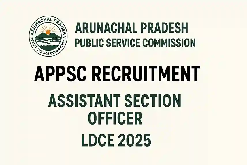 Arunachal Pradesh APPSC ASO Job 2025