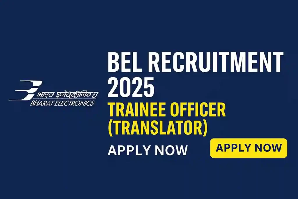 BEL Trainee Officer Recruitment 2025