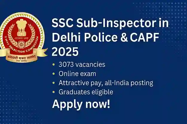 CAPF Delhi Police SI Recruitment 2025