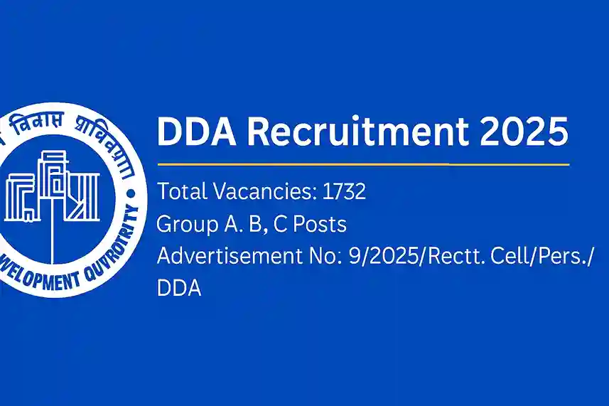 DDA Recruitment 2025