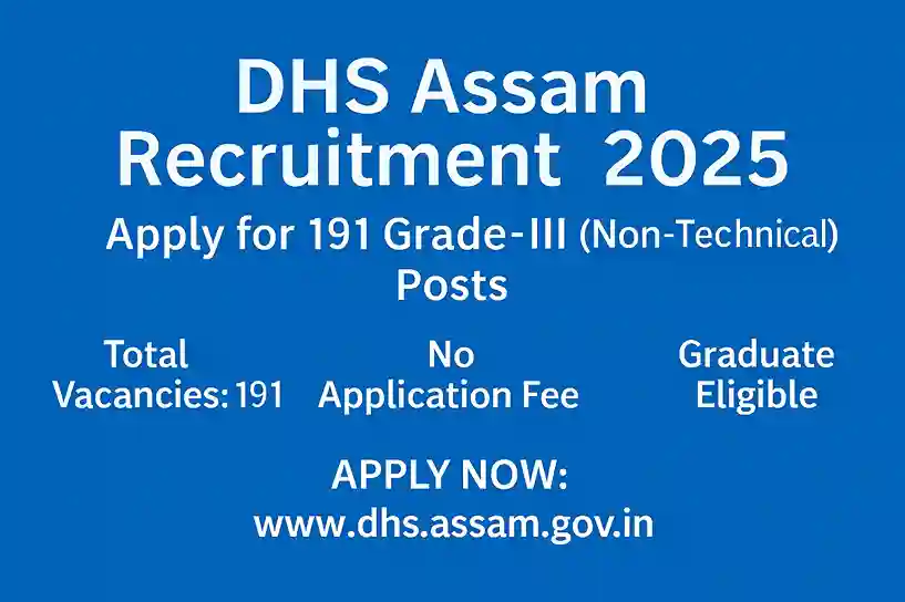 DHS Assam Grade III Posts 2025