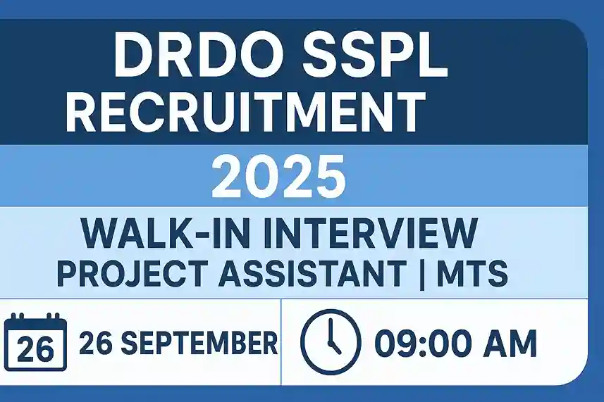 DRDO SSPL Recruitment 2025