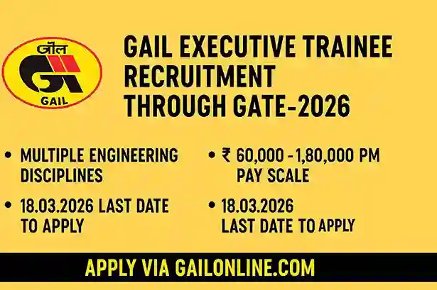GAIL Executive Trainee Recruitment 2026